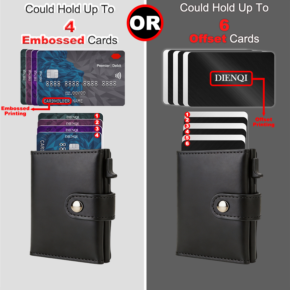 Rfid кожаные мужские кошельки  – обзор и цена Card Top Loader